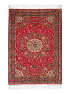 1945 Persian Hand-Knotted Wool Rug, Medallion Garden, Unused