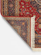 Mid-Century Persian Medallion Rug, Baby Lamb Wool