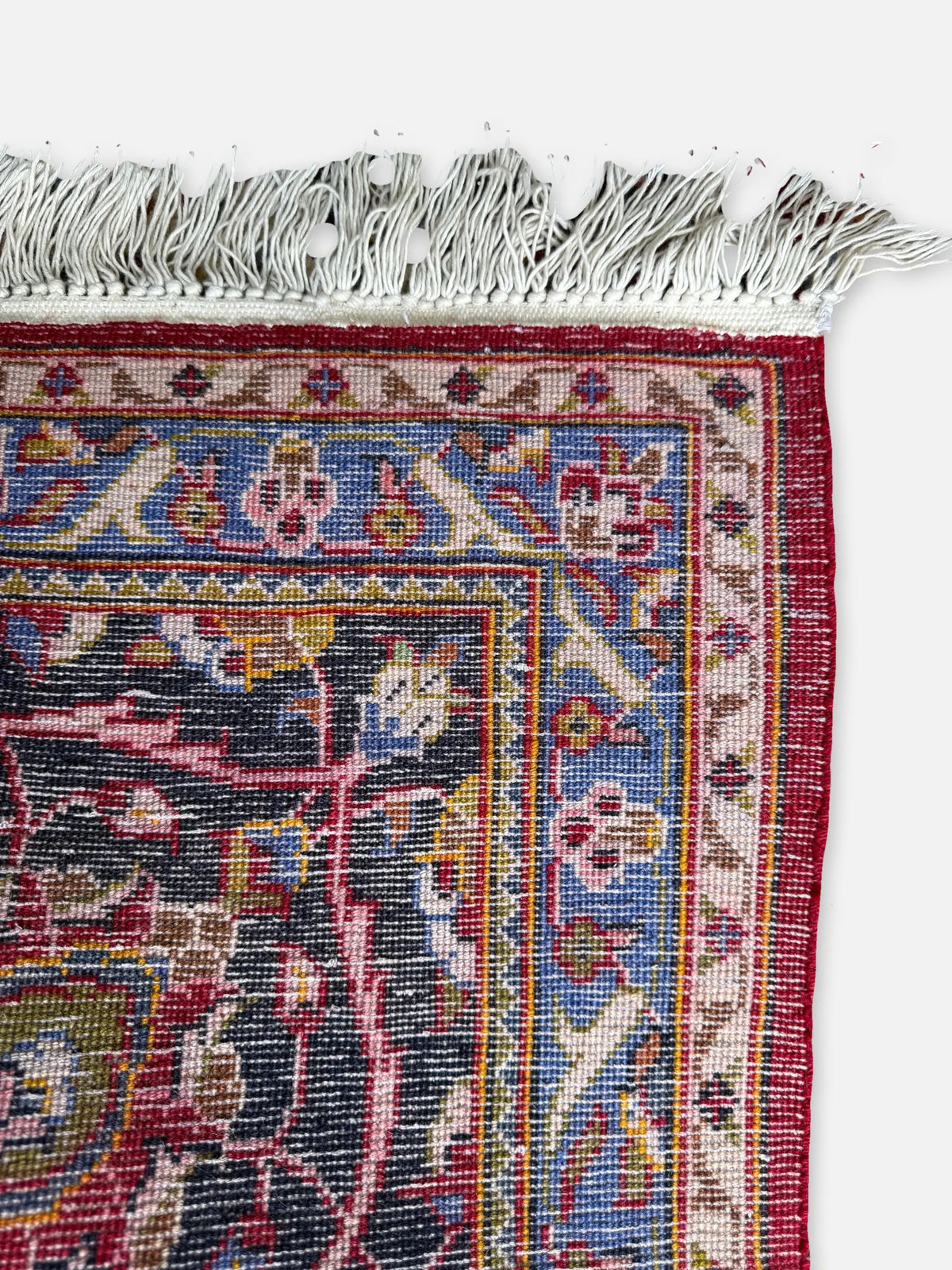 Mid-Century Persian Medallion Rug, Baby Lamb Wool