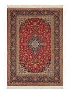Mid-Century Persian Medallion Rug, Baby Lamb Wool
