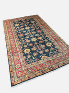 Extremely Fine Kazak Wool Rug, Ghazni Wool, High Knot Density