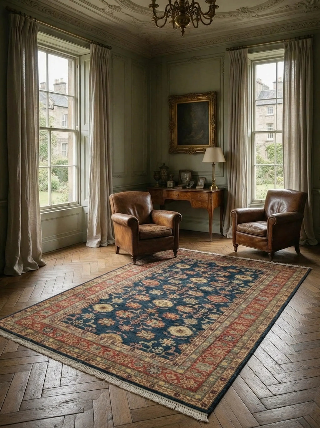 Extremely Fine Kazak Wool Rug, Ghazni Wool, High Knot Density