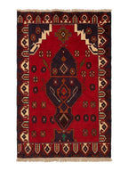Vintage Baluch Wool Prayer Rug, Tree of Life, Natural Dye